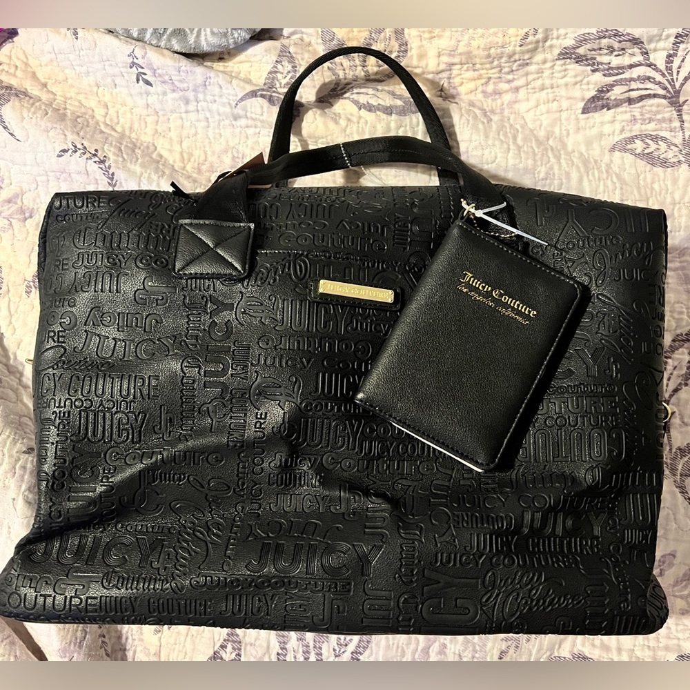 Juicy Couture weekender bag with matching wallet